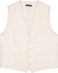 French Connection Mens Beige Slim Fit Linen Suit Waistcoat