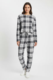 Gilly Hicks Womens Pyjama Top In Check