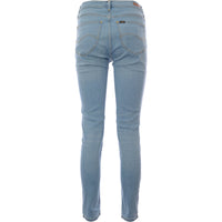 Lee Womens Retro Skinny Jeans in Light Blue Denim