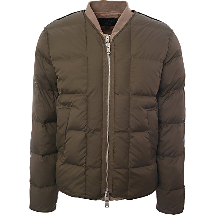 Allsaints Mens Khaki Noor 3-in-1 Utility Jacket