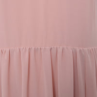 TFNC Women's Dusty Pink Bridesmaid Strappy Back Halter Neck Dress