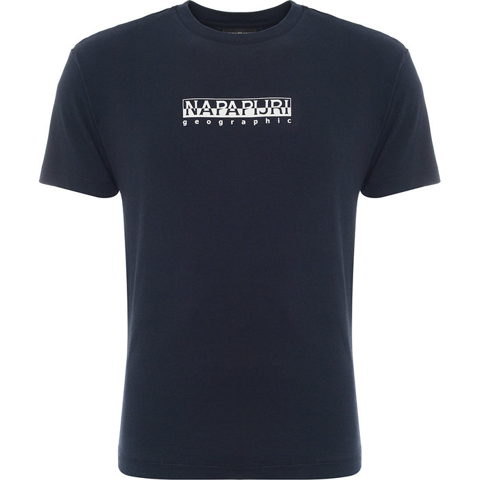 Napapijri Mens Box T-Shirt in Navy