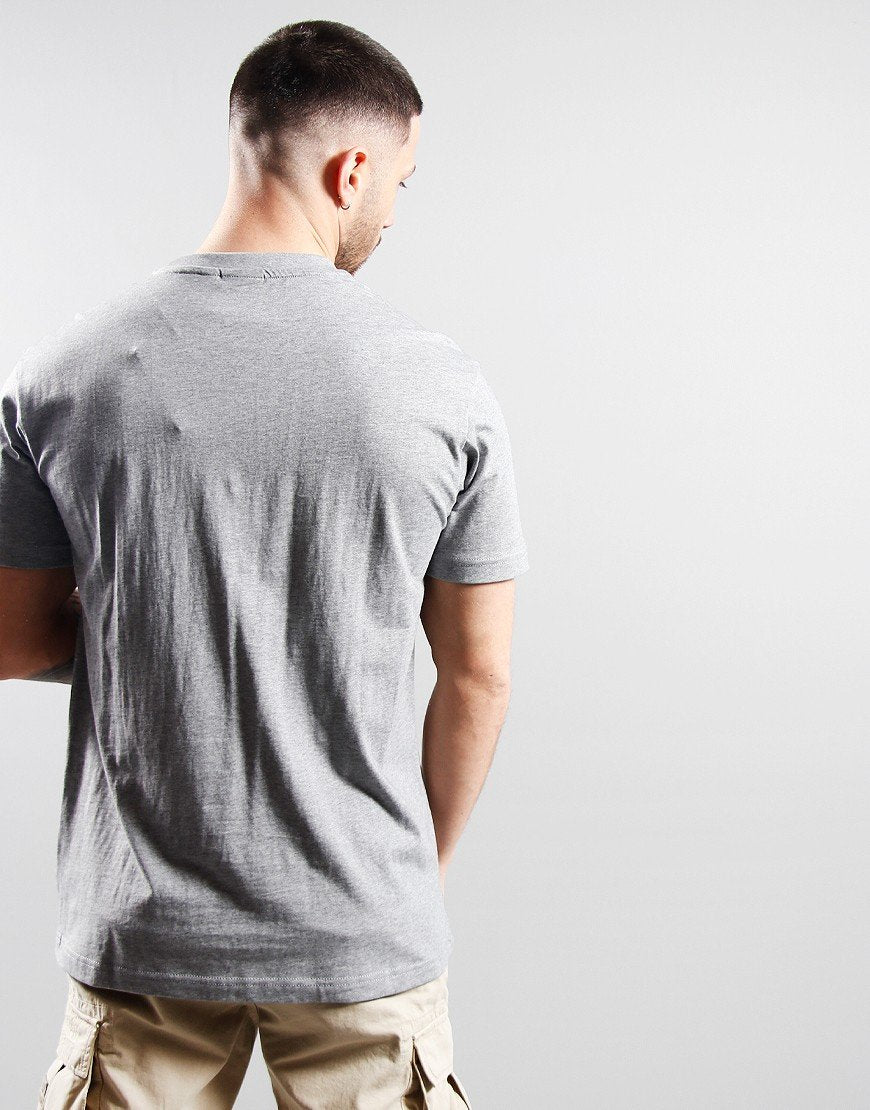 Mens Napapijri Morgex T-Shirt In Light Grey