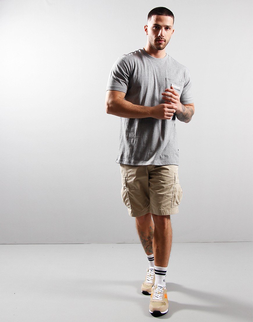 Mens Napapijri Morgex T-Shirt In Light Grey