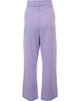 Mens Bando Wide Leg Loose Fit Suit Trousers in Lilac