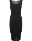 Womens Flounce London Black Maternity Ribbed Mini Dress