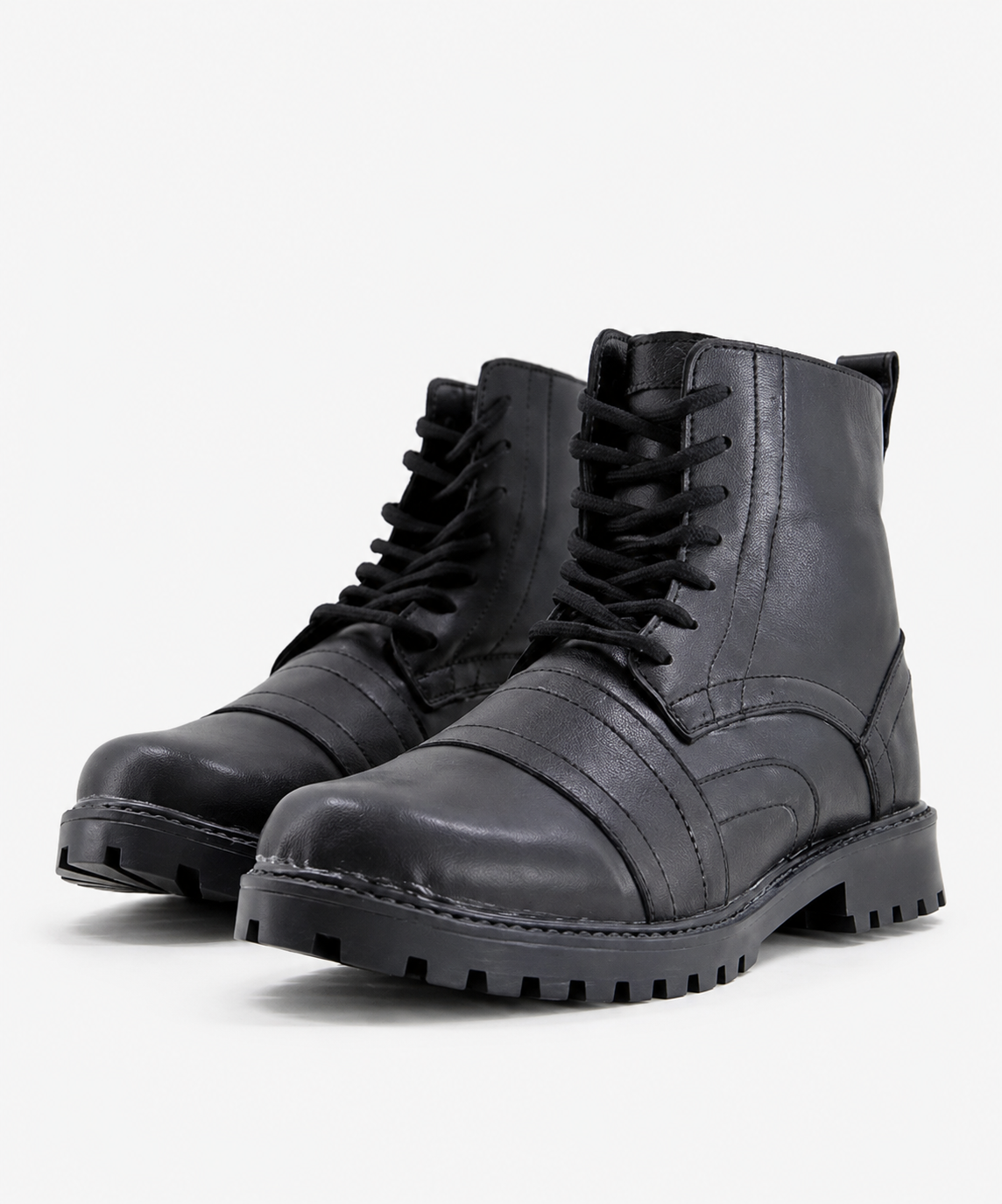 Bolongaro Trevor Mens Lace Up Military Boot In Black