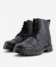 Bolongaro Trevor Mens Lace Up Military Boot In Black