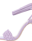 Raid Women's Lilac Wide Fit Garry Plait Strap Heeled Sandals