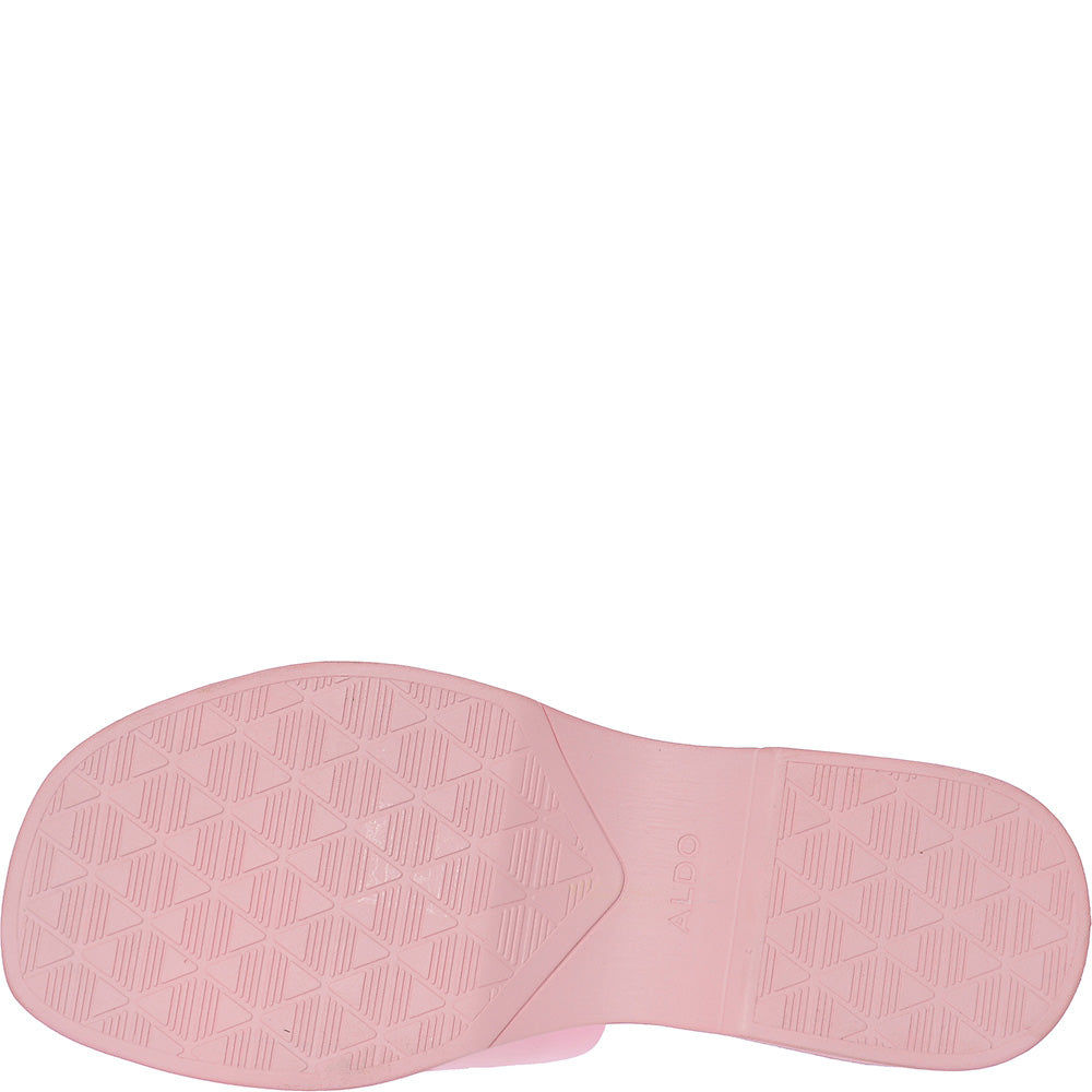 Aldo Womens Yassu Chunky Mule Sandals In Pink