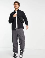 Calvin Klein Rip Stop Overshirt in Black