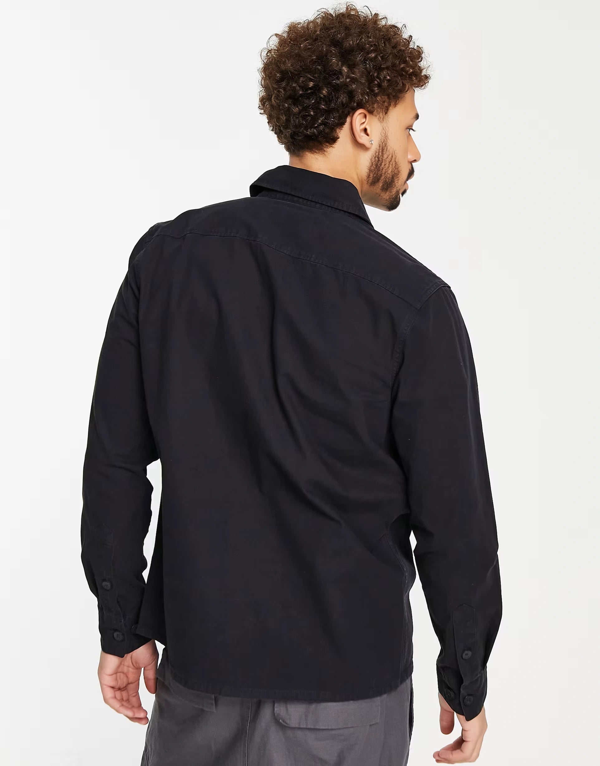 Calvin Klein Rip Stop Overshirt in Black