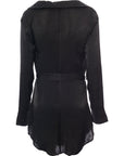First Distraction Womens The Label Satin Dress In Black