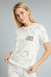 Quiksilver Womens Tie Dye Cropped T-Shirt In Pink