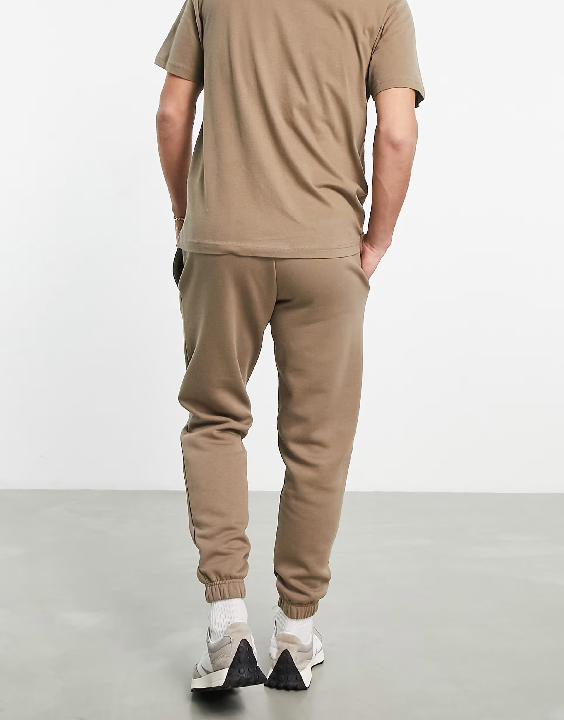 New Balance Unisex Life in Balance Joggers in Mushroom Grey
