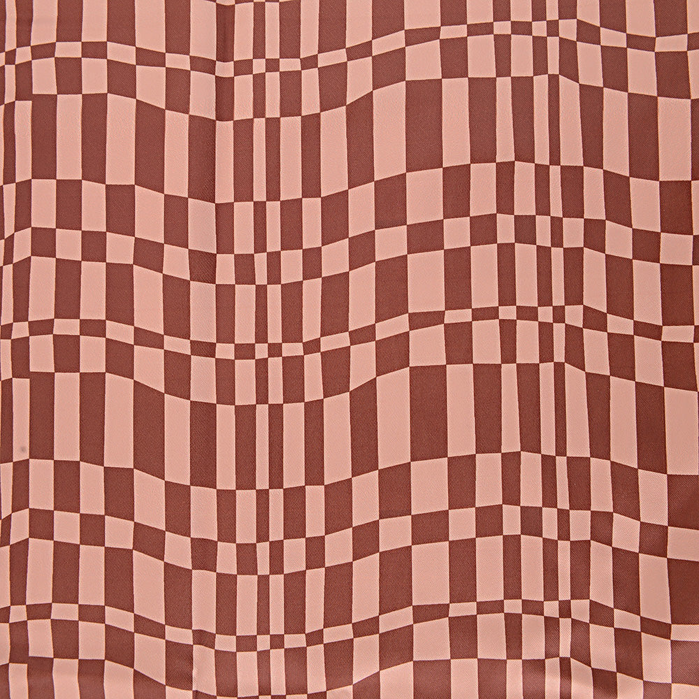 Missguided Womens Co-Ord Wide Leg Trouser in Brown Checkerboard In Brown
