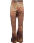 Weekday Women's Brown Rowe Cotton Blend Autumn Blurred Print Jeans