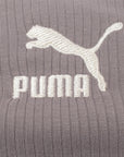 Puma Women's Grey Classic Ribbed Chunky Strap Top