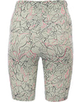 Reebok Women's Green All Over Line Print Legging Shorts