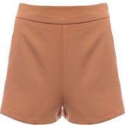 NaaNaa Women's Camel High Waisted Shorts