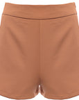 NaaNaa Women's Camel High Waisted Shorts