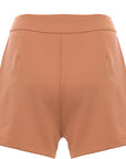 NaaNaa Women's Camel High Waisted Shorts