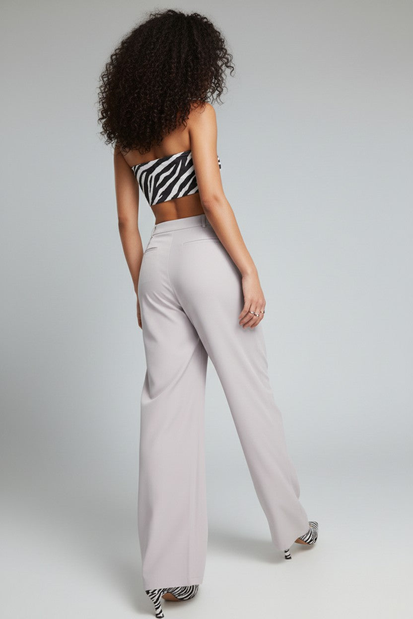 4th & Reckless Womens Tailored Trousers in Lilac