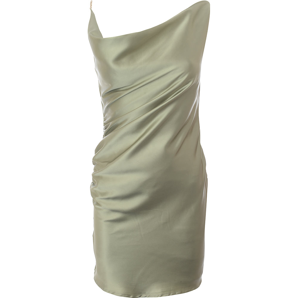 Band Of Stars Women's Premium Asymmetric Cowl Neck Dress