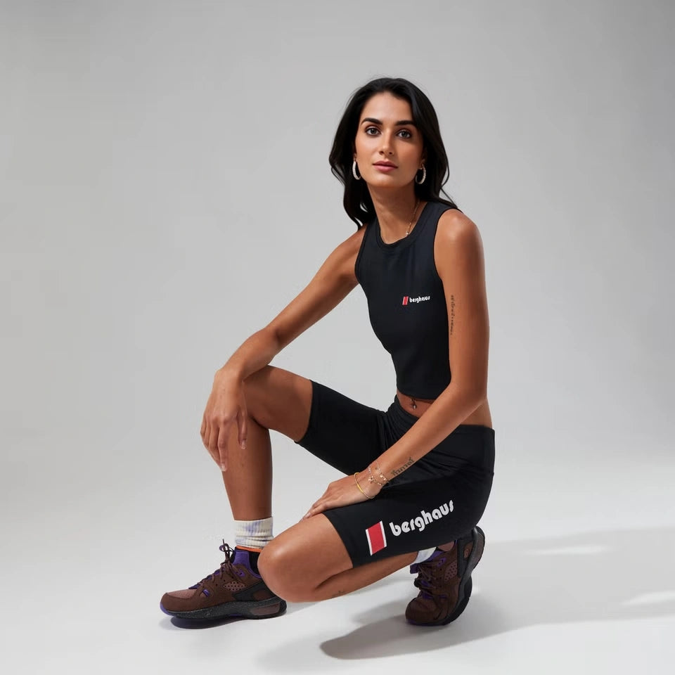 Berghaus Womens Bergahus Red Point Cropped Tank Top In Black