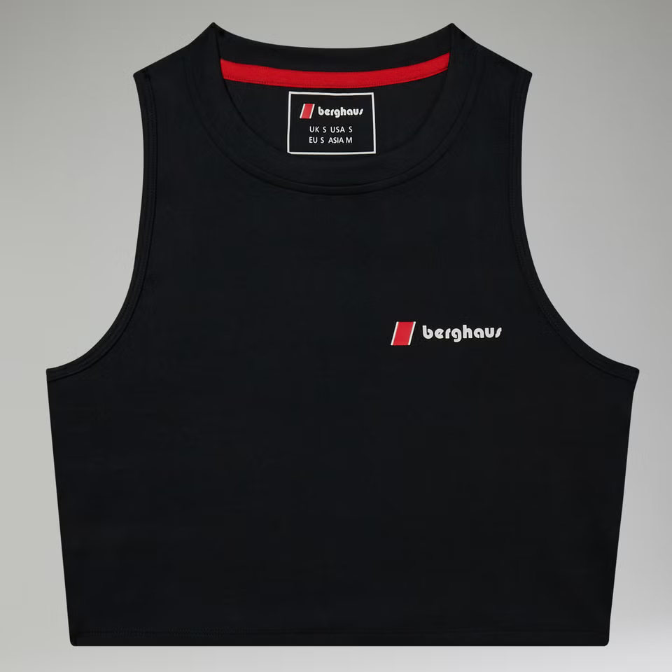 Berghaus Womens Bergahus Red Point Cropped Tank Top In Black