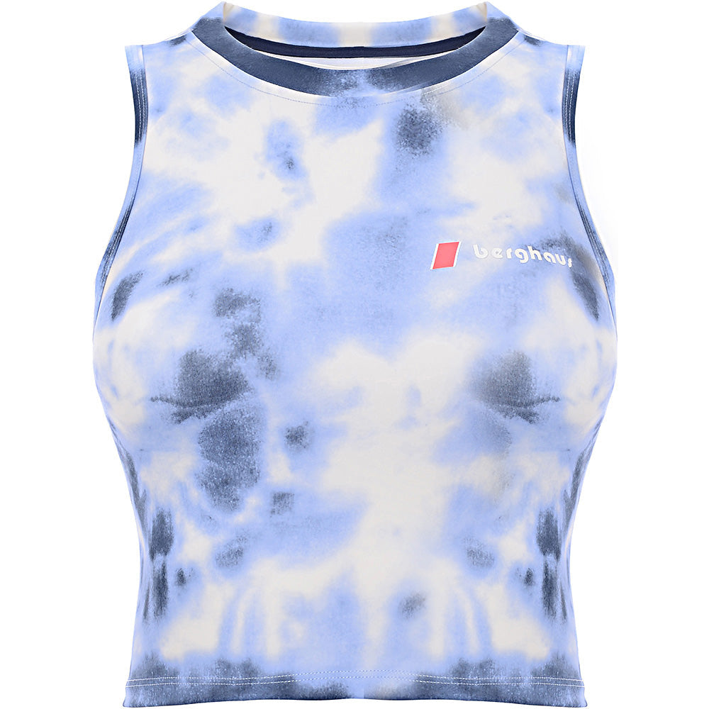 Berghaus Women's Blue Tie Dye Red Point Cropped Co-ord Tank Top