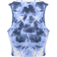 Berghaus Women's Blue Tie Dye Red Point Cropped Co-ord Tank Top