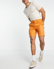 Dickies Mens Cobden Shorts in Orange