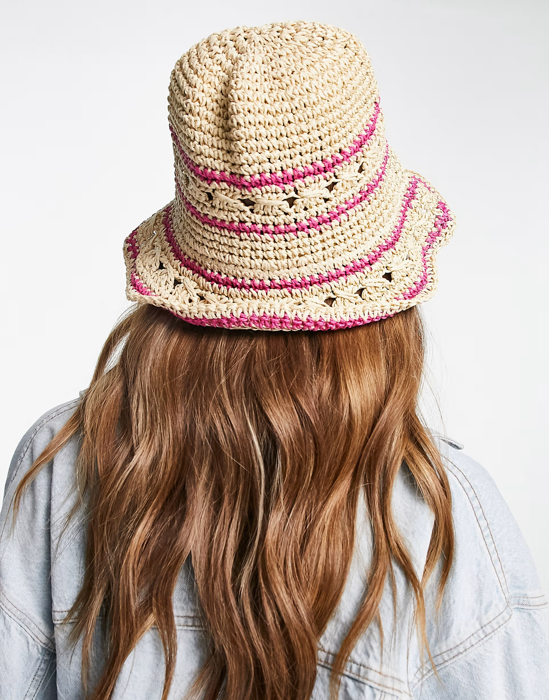 SVNX Womens Stripe Safari Hat In Purple