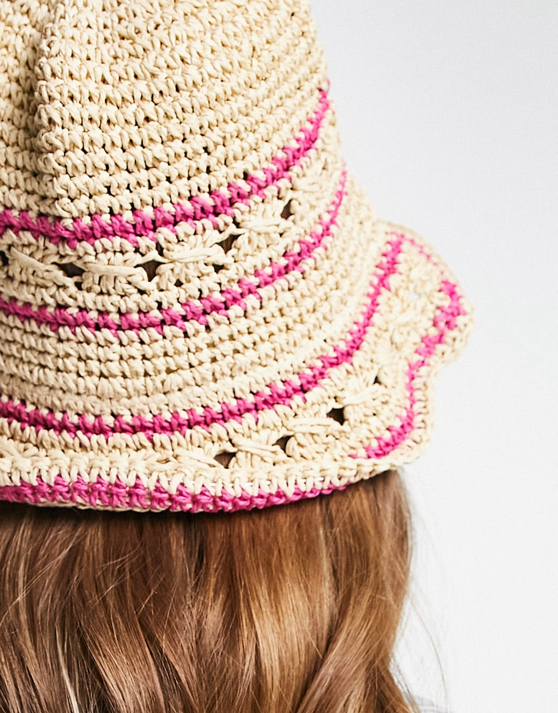 SVNX Womens Stripe Safari Hat In Purple
