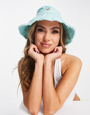 SVNX Womens Seashell Print Bucket Hat In Green