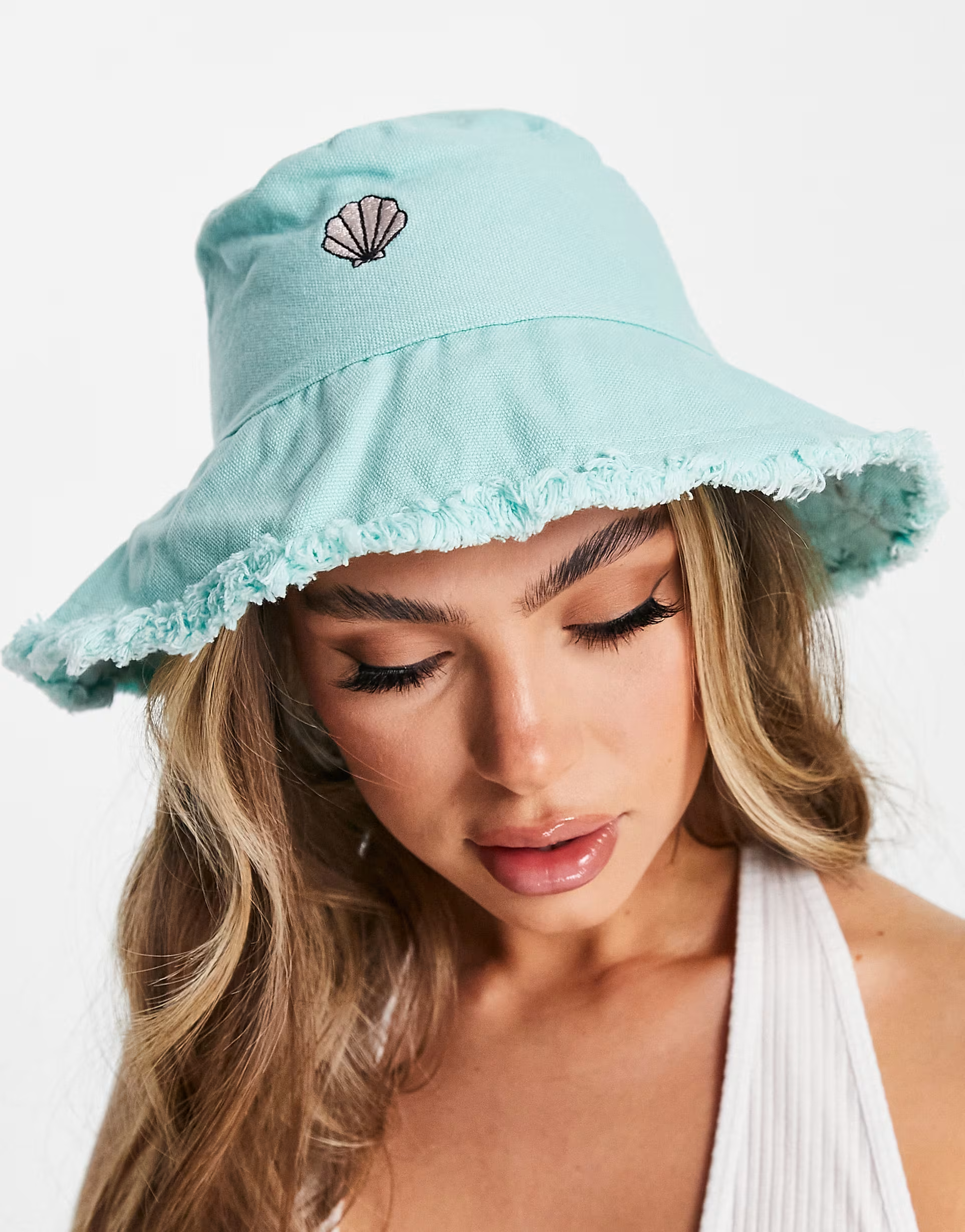 SVNX Womens Seashell Print Bucket Hat In Green