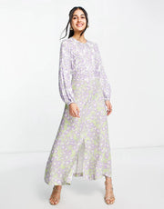 Closet London Womens Contrast Print Midaxi Dress In Multi