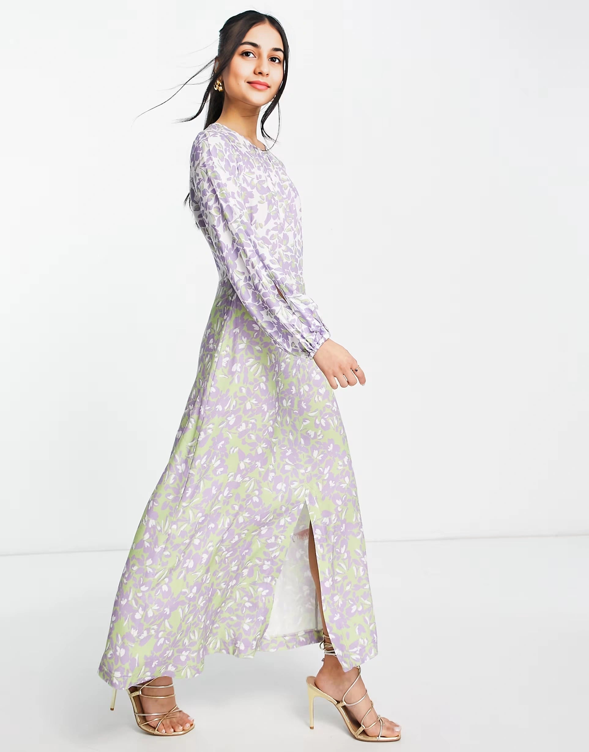 Closet London Womens Contrast Print Midaxi Dress In Multi