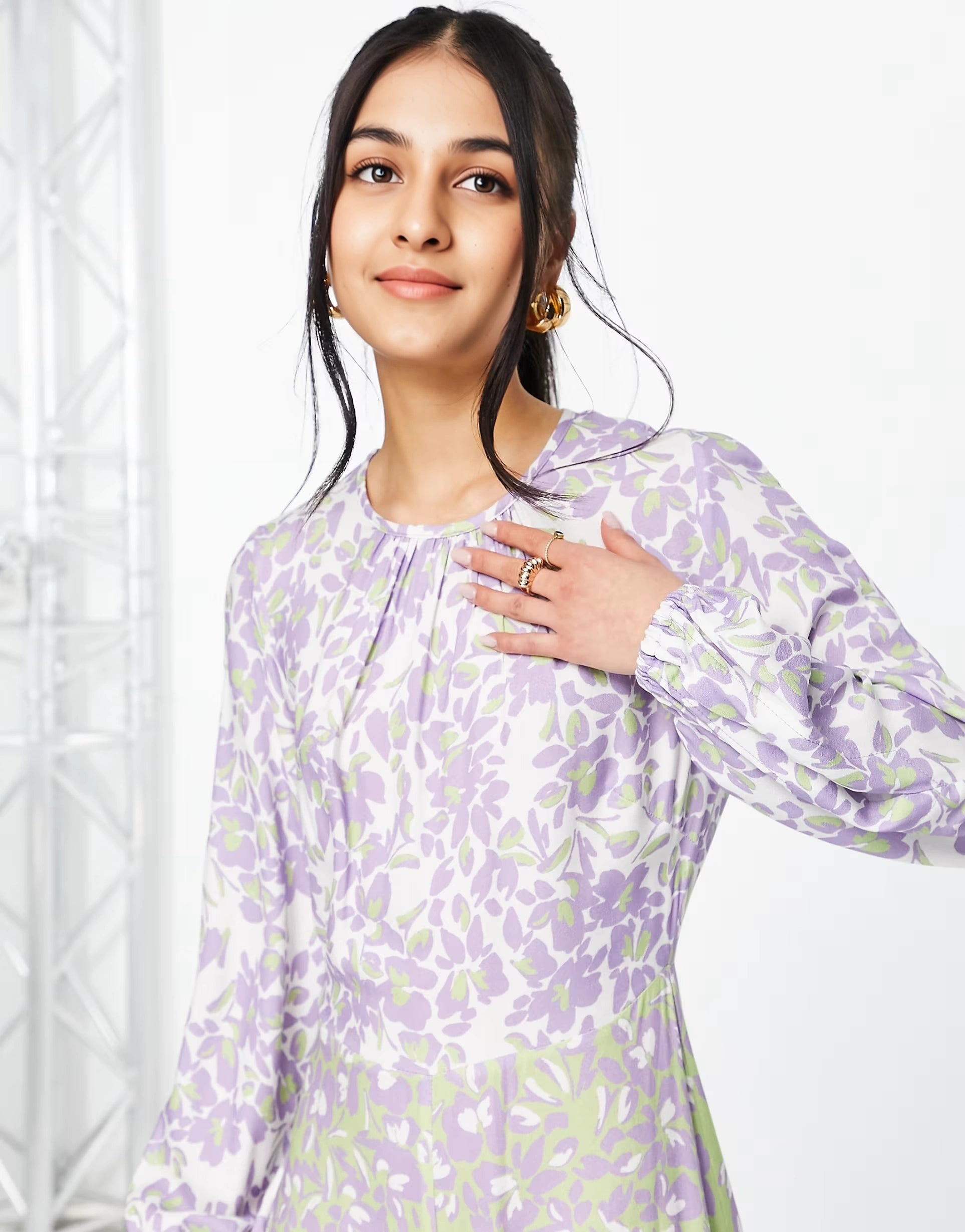 Closet London Womens Contrast Print Midaxi Dress In Multi