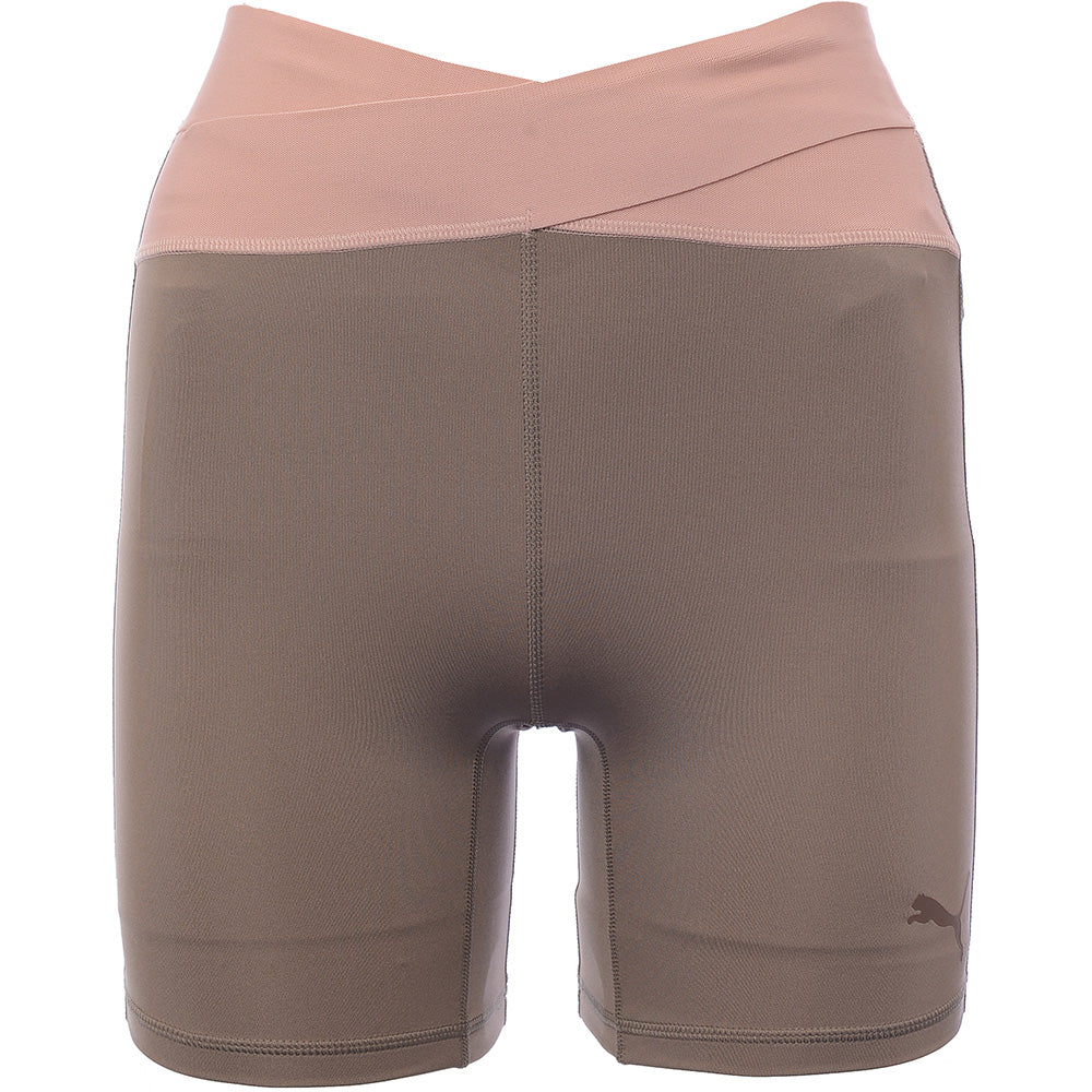 Puma Womens Brown Training Desert Banded Shorts