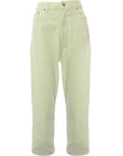 Waven Womens High Rise Wide Leg Jeans Co-Ord in Pale Green