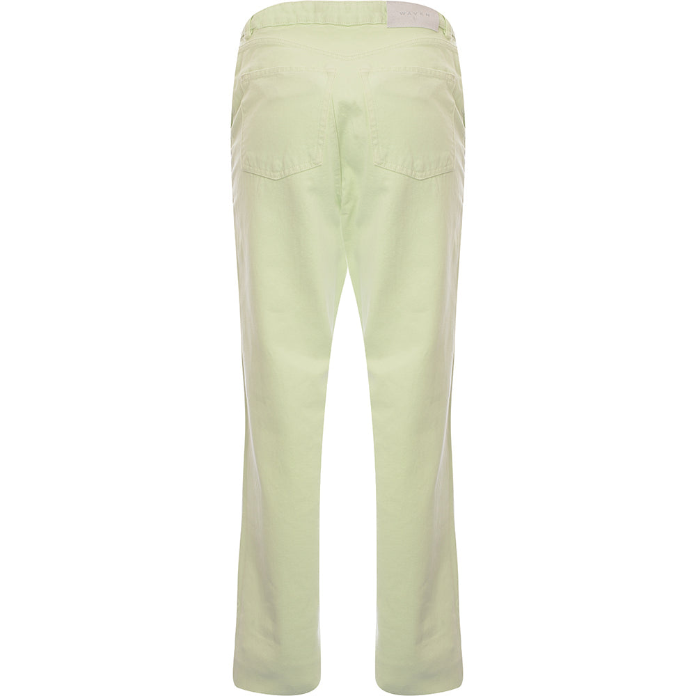 Waven Womens High Rise Wide Leg Jeans Co-Ord in Pale Green