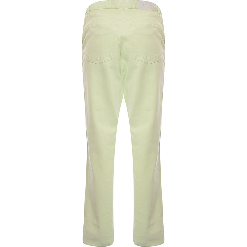 Waven Womens High Rise Wide Leg Jeans Co-Ord in Pale Green