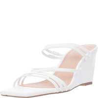 Office Women's Off White Manado Strappy Wedge Heeled Sandals