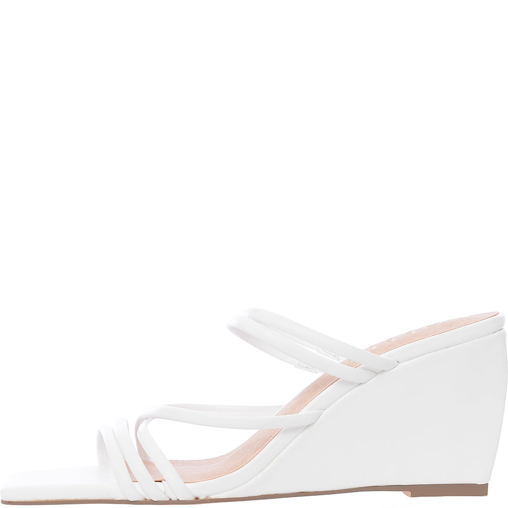 Office Women's Off White Manado Strappy Wedge Heeled Sandals