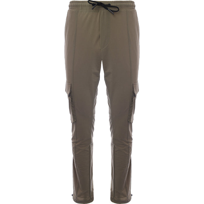 American Stitch Men's Beige Stretch Nylon Cargo Trousers