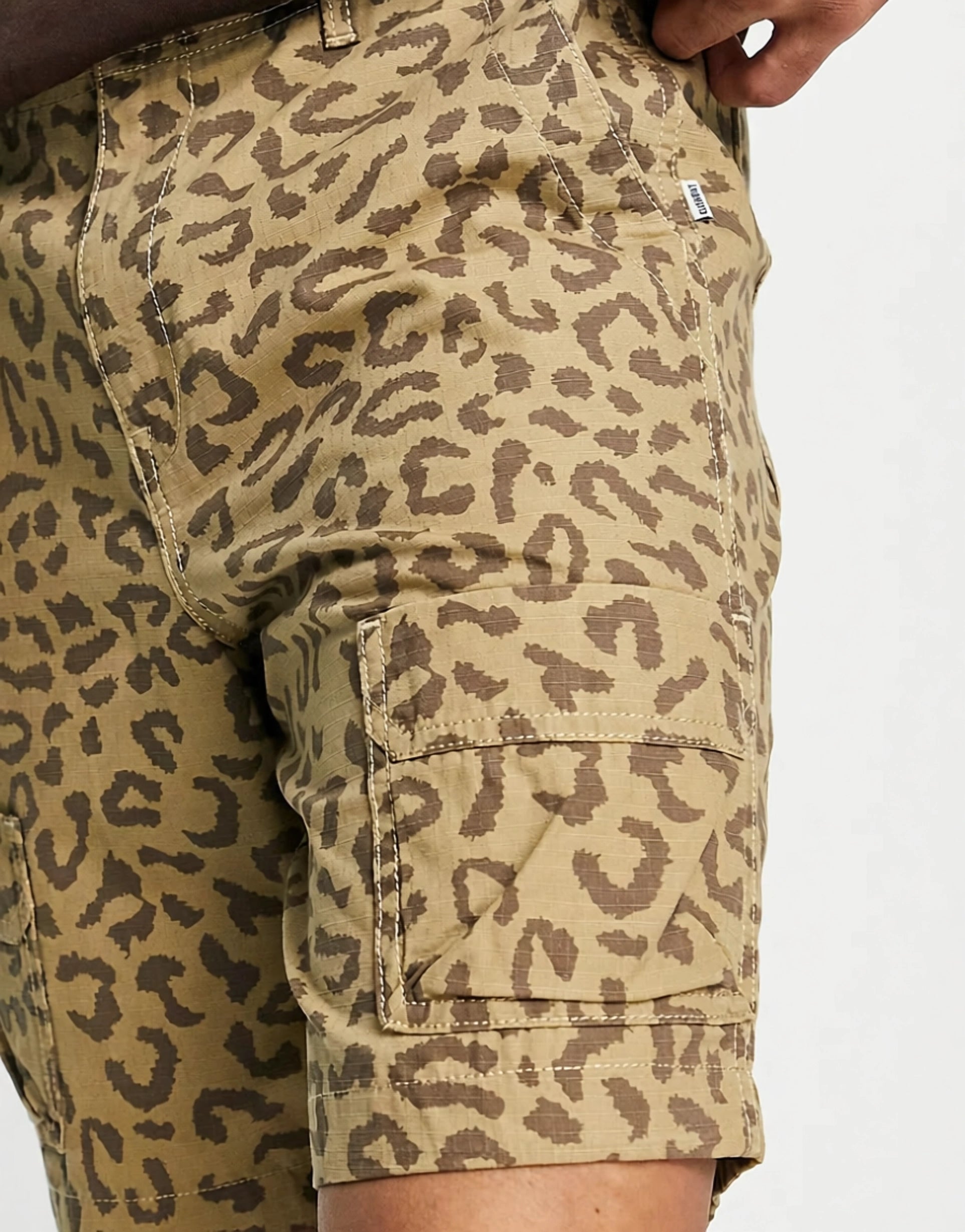 Element Mens Patrol Leopard Print Shorts in Multi