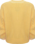 Womens Mango Cut Out Jumper In Yellow