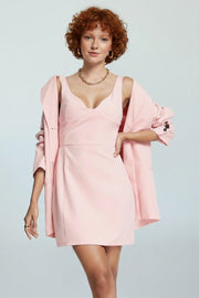 Extro & Vert Womens Structured Bodycon Dress In Bubblegum Pink